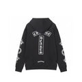 Chrome-Hearts Hoodie - Black Street Style Embroidered Sweatshirt 851